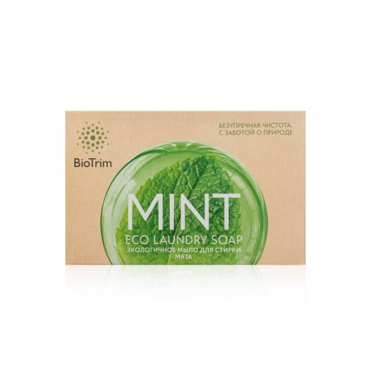 Экологичное мыло BioTrim Eco Laundry Soap MINT для стирки с запахом мяты
