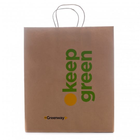 Крафтовый пакет большой, 37 х 32 х 20 см